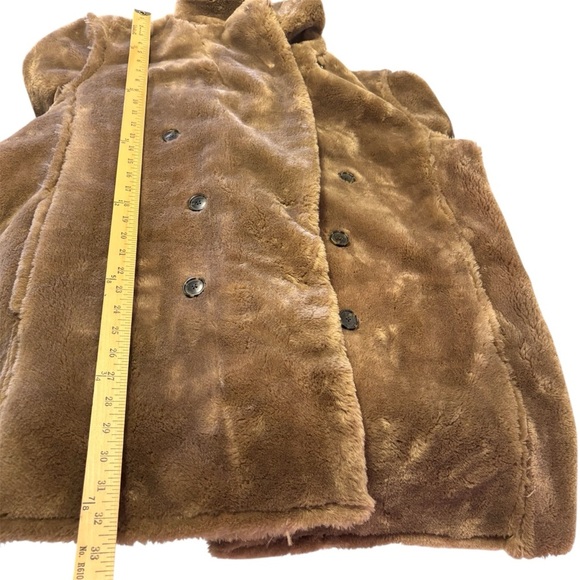 J. Crew Faux Fur Peacoat Brown Women’s Size XL NEW - Picture 15 of 16